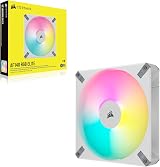 Corsair iCUE AF140 RGB Elite 140mm PWM Fan White Eight RGB LEDs AirGuide view 6