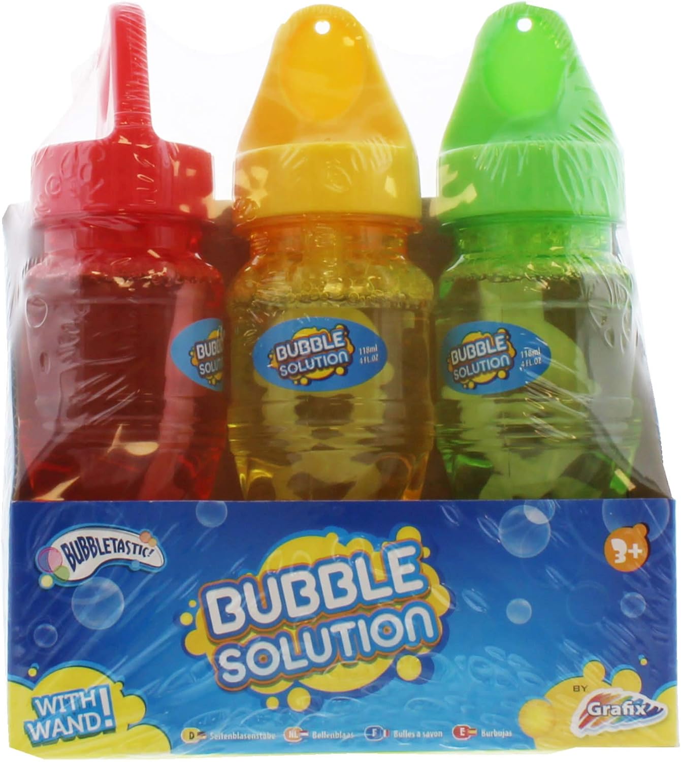 Bubbletastic 36 x Bottles of Bubbles 120ml Solution with Removable Wand