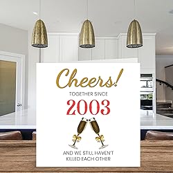 Funny 22nd Anniversary Card for Husband Wife