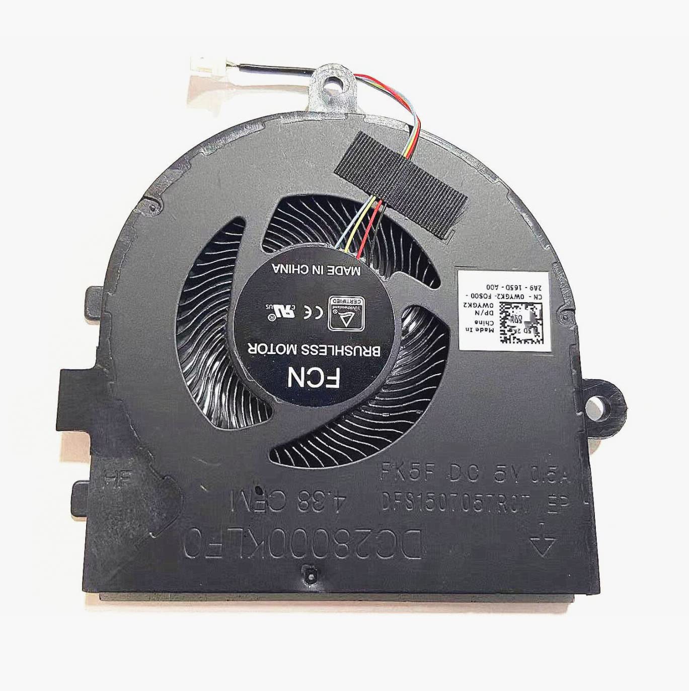 ANNESA New CPU Cooling Fan Replacement for Dell inspiron 3480 3481 3493 5493 Latitude 3490 E3490 Series DFS1507057R0T DC28000KLF0 0WYGK2 WYGK2 FK5F
