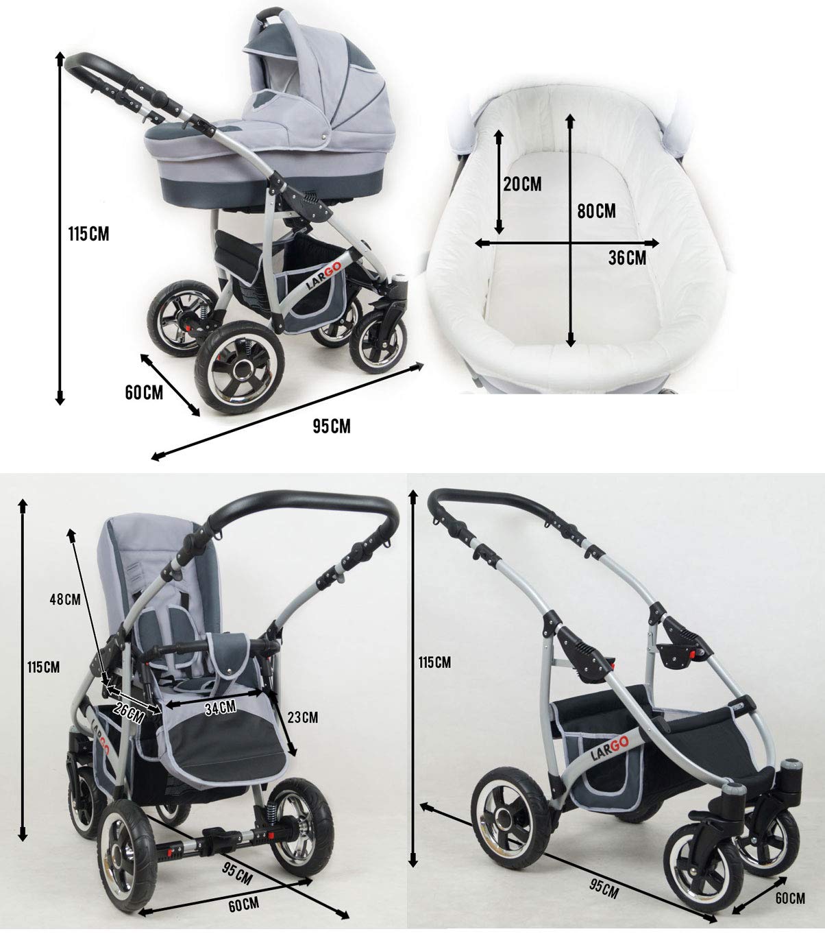 largo 3 in 1 kinderwagen