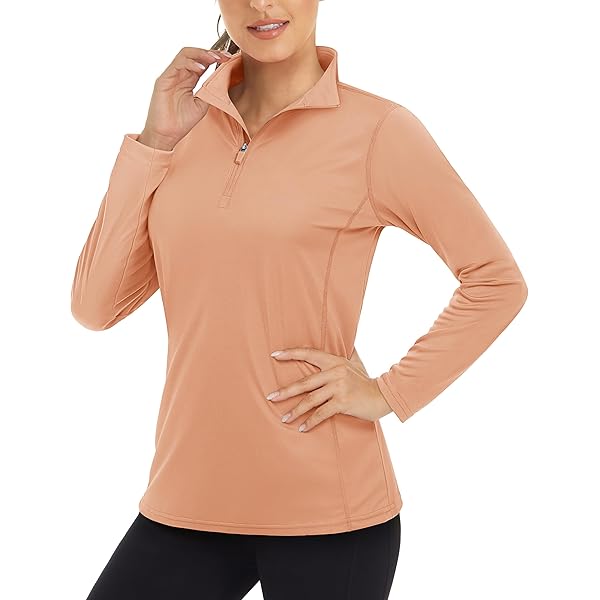 Amazon.com: Zengjo 1/2 Zip Pullover Women Athletic Lightweight