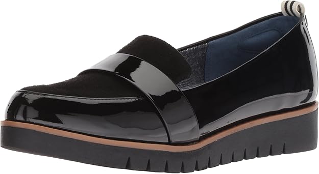 dr scholl's black patent leather flats
