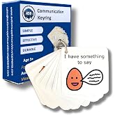 Plastic Visual Communication Keyring