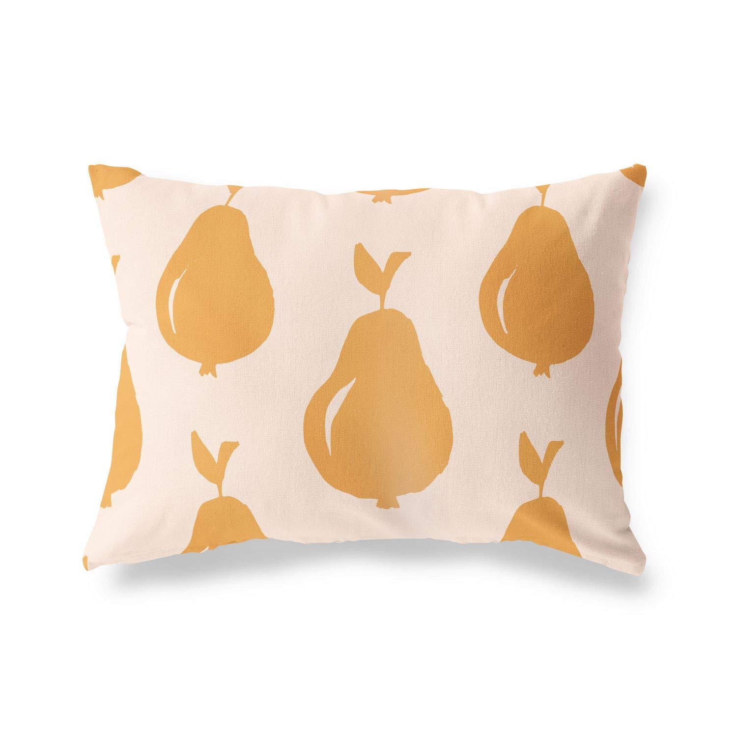 BonaMaison Decorative Cushion Cover, Orange-Off White Throw Pillow Covers, Home Decorative Pillowcases for Livingroom, Sofa, Bedroom, Size: 45X60 Cm - Designed and Manufactured in Turkey