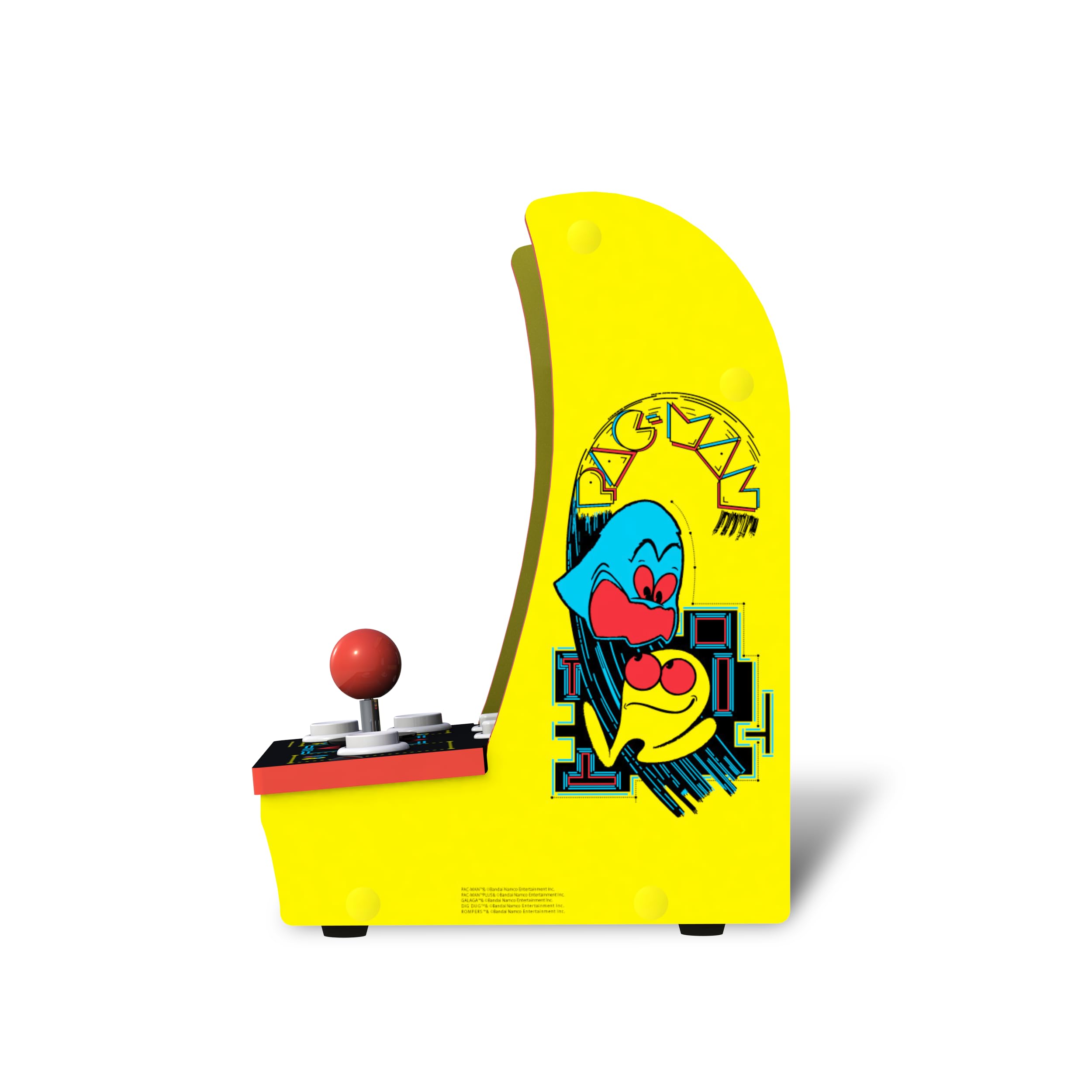 Arcade1Up PAC-Man Countercade – 3 Classic Games, Retro Game Console for Home, Portable Console with 7-inch Screen, Table-top Video Game for Game Room