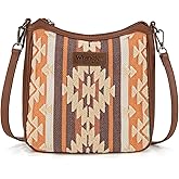 Wrangler Chenille Shoulder Bag for Women Western Women's Crossbody bags Aztec Top-handle Bags