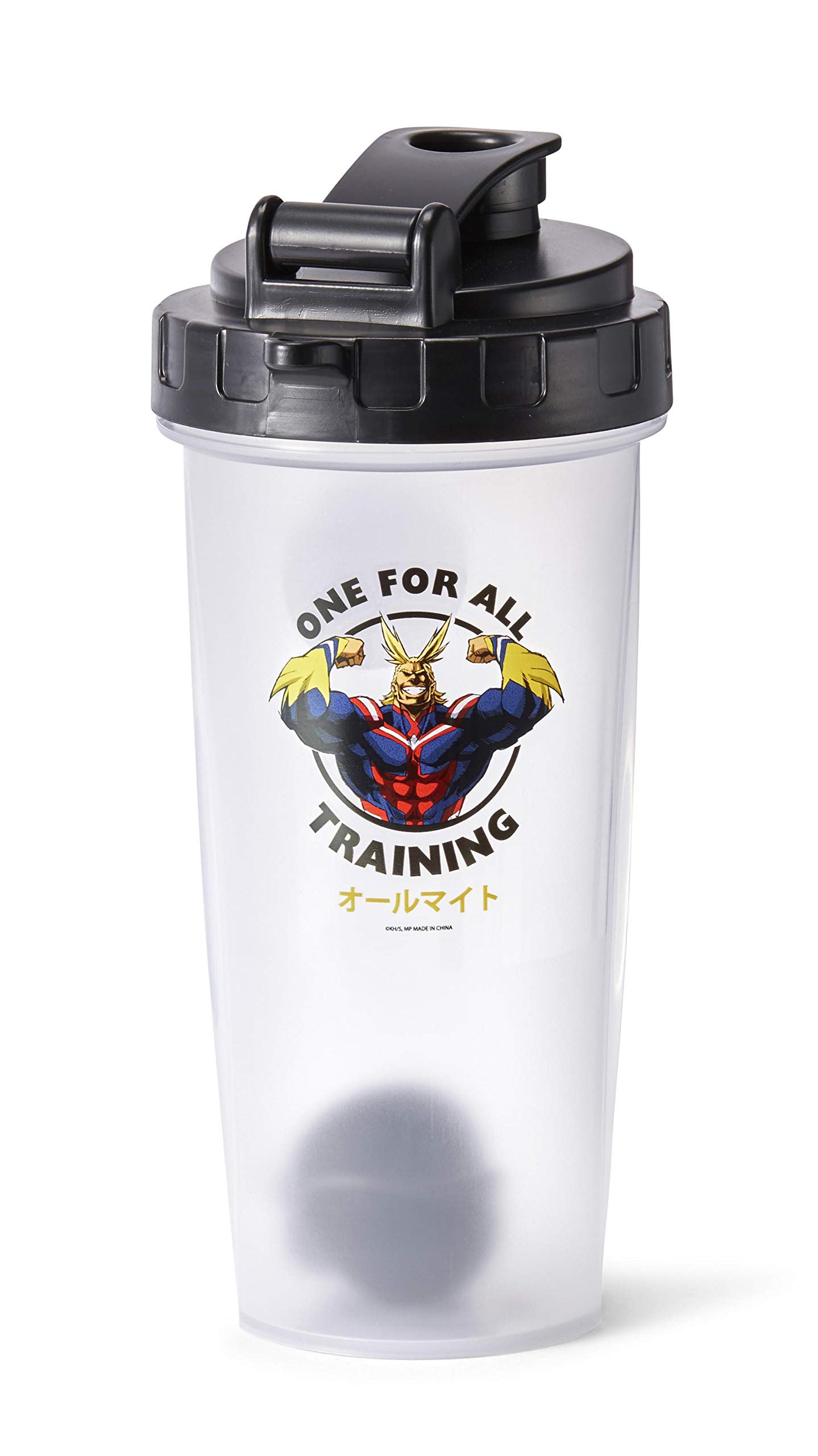 Just Funky My Hero Academia All Might Training Gym Shaker Bottle | Includes Mixing Ball