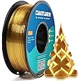 GIANTARM 3D Printer Filament, Silk Gold Pla Filament, 1Kg(2.2lbs) Spool, 1.75mm Dimension Accuracy +/- 0.03mm, 3D Printing Filament