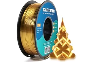 GIANTARM 3D Printer Filament, Silk Gold Pla Filament, 1Kg(2.2lbs) Spool, 1.75mm Dimension Accuracy +/- 0.03mm, 3D Printing Filament