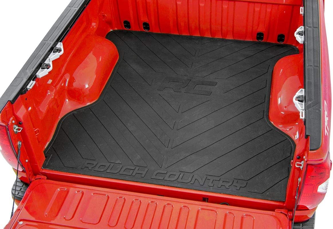 Rough Country Rubber Bed Mat (fits) 20192021 Ram Truck 1500 6.4 FT