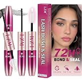LZM Lash Bond and Seal Lash Glue Long Lasting Waterproof Lash Cluster Glue | Strong Adhesive Eyelash Cluster Glue Lash Bond And Seal Waterproof, Easy To Use Cluster Lash Glue, 5ml + 5ml Eye Lash Glue