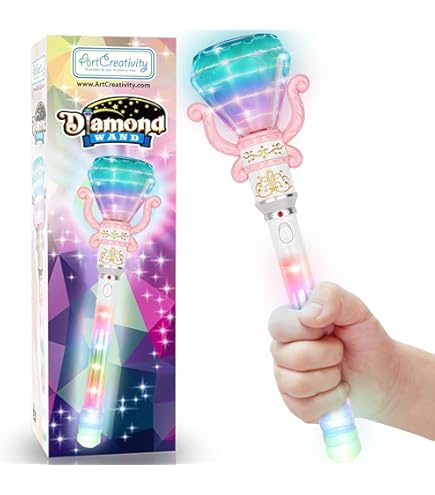 Amazon.com: ArtCreativity Light Up Pearl Diamond Wand for Kids, 1
