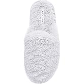 Laura Ashley Ladies All Over Plush W/Memory Foam Slippers
