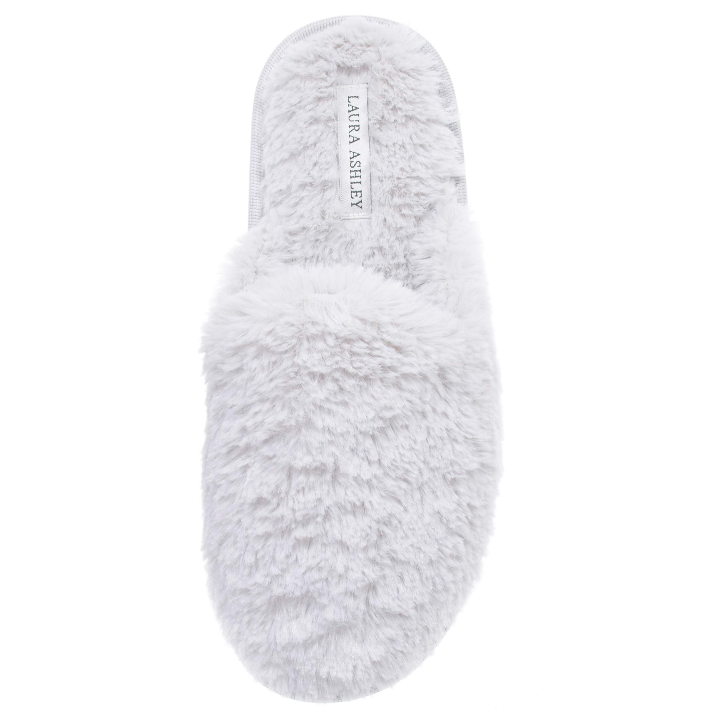 Laura AshleyLadies All Over Plush W/Memory Foam Slippers