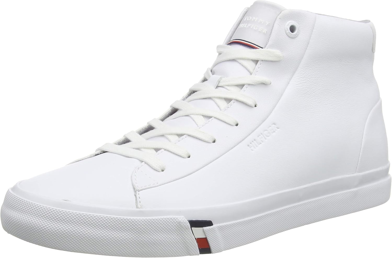 tommy hilfiger corporate leather sneaker high