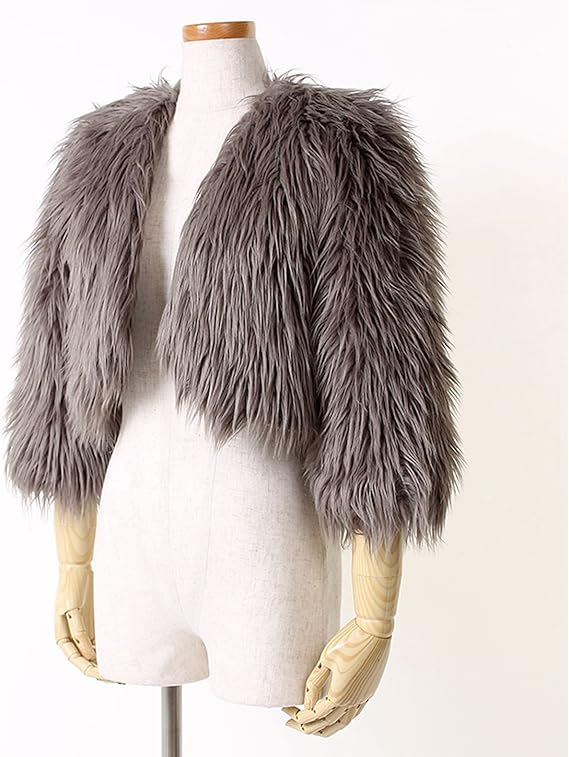 Amazon ｄｕｒａｓ Ambient デュラス アンビエント フェイクファーショートコート Used A コート ジャケット 通販