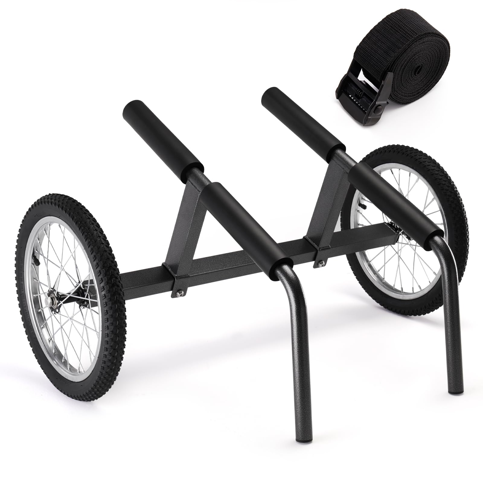 Photo 1 of ***MODEL DIFFERS PHOTO FOR ITEM REFERENCE/ ALSO MISSING ASSEMBLY HARDWARE**** Morohope Kayak Beach Cart, Width Adjustable 5.5"-29.5" Universal Canoe Dolly Heavy Duty Kayak Trolley with 16" Wheels, Sturdy 300 LBS Weight Capacity