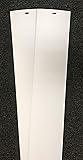 Vertical Blinds Replacement Slats Heavy Duty PVC Smooth Curved (White) You Pick Size and Quantity (42.5 Inches) (2 Slats)