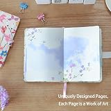 siixu Colorful Pocket Notebook A6 Floral Vegan Leather Red view 5