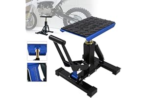 POLARBEAR Dirt Bike Stand Motorcycle Hoist Lift Stand Center Jack Adjustable Heavy Duty 1200Lbs Capacity Repair Lifting Jack Stand Table Rack(Blue)