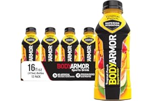 BODYARMOR Sports Drink Sports Beverage, Tropical Punch, Natural Flavor With Vitamins, Potassium-Packed Electrolytes, Perfect 