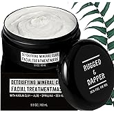 RUGGED & DAPPER - Premium Face Mask for Men - Deep Pore Cleansing Treatment - Fights Blackheads + Acne + Excess Oil - USA Made with Natural Kaolin Clay - 5.5 Oz