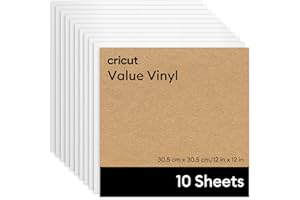 Cricut® Value Permanent Vinyl - 12 in x 12 in, White (10 ct)