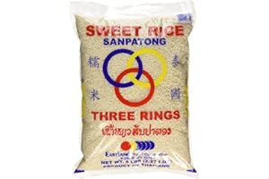 W&E MART Thai Sticky Rice (Sweet Rice) 5 Lbs 1 Pack
