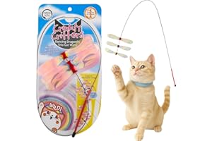 NECOICHI Crinkly Critters Dancing Dragonfly Trio Wire Cat Wand No.1 Selling Cat Toy in Japan