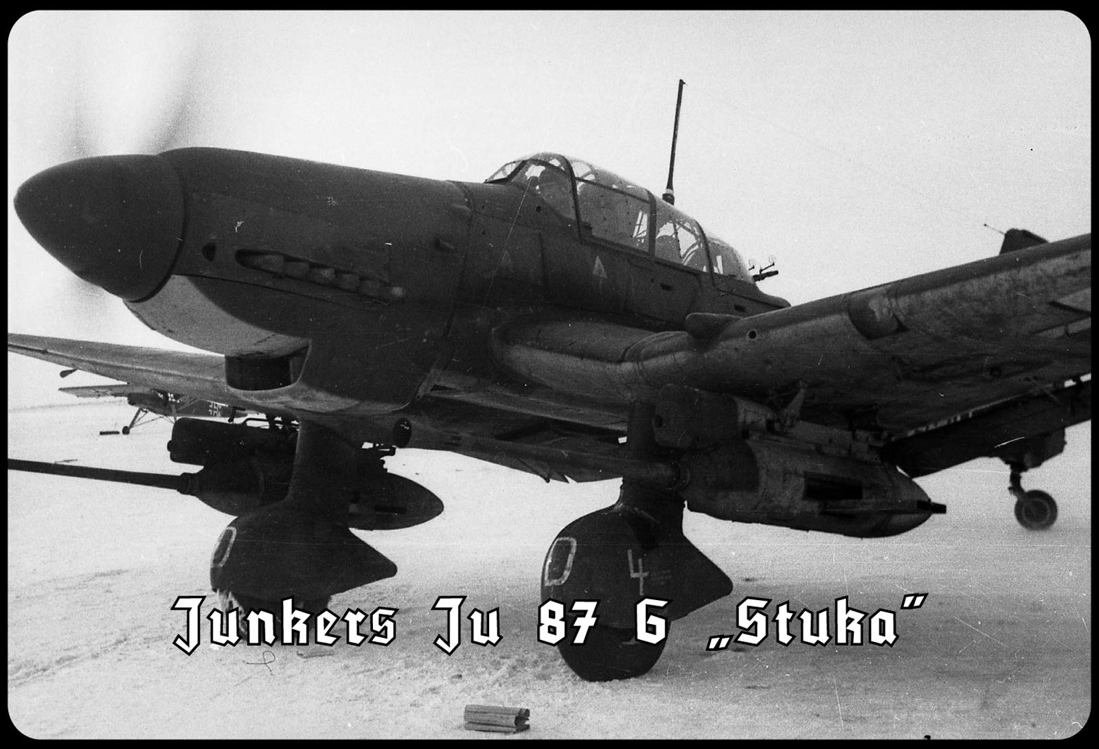Schatzmix Junker Ju 87 G Stuka (in the snow) metal sign decorative 20 x 30 cm tin sign, metal, multi-coloured, 20 x 30 cm