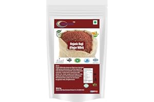 NEOTERIC Neotea Organic Indian Finger Millet 500 GM (17.63 OZ) | Whole Grain Ragi Kelvaragu Nachni Ragulu Aariyam | Gluten-Free | Unpolished Red Millet | Hulled | Whole Grain Superfood