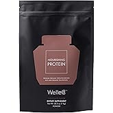 WelleCo Plant-Based Chocolate Protein Powder, Organic Brown Rice & Pea Blend, 16g Protein per Serving, Dairy-Free Supplement for Energy, Recovery & Daily Nutrition, 35.2 oz