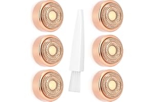 COLOR YOU acial Hair Remover Replacement Heads Generation 2, Double Halo Replacement Heads for Finishing Touch Facial Hair Removal for Women, 18K Gold-Plated Replacement Heads for Facial Hair Remover (6 PCS)
