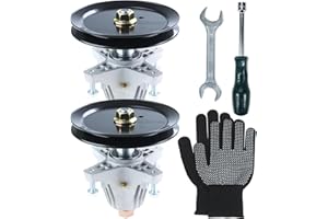 NIDAIFEI Greased 2 Pack 918-06989 Spindle Assembly Replaces Troy Bilt 918-06989, 918-06989 for Craftsman T135 T150 T1500 T1600 T1700 T1900 T2600 LT4600 CLT46CVT, Troy Bilt TB46, Horse 46 Tractors