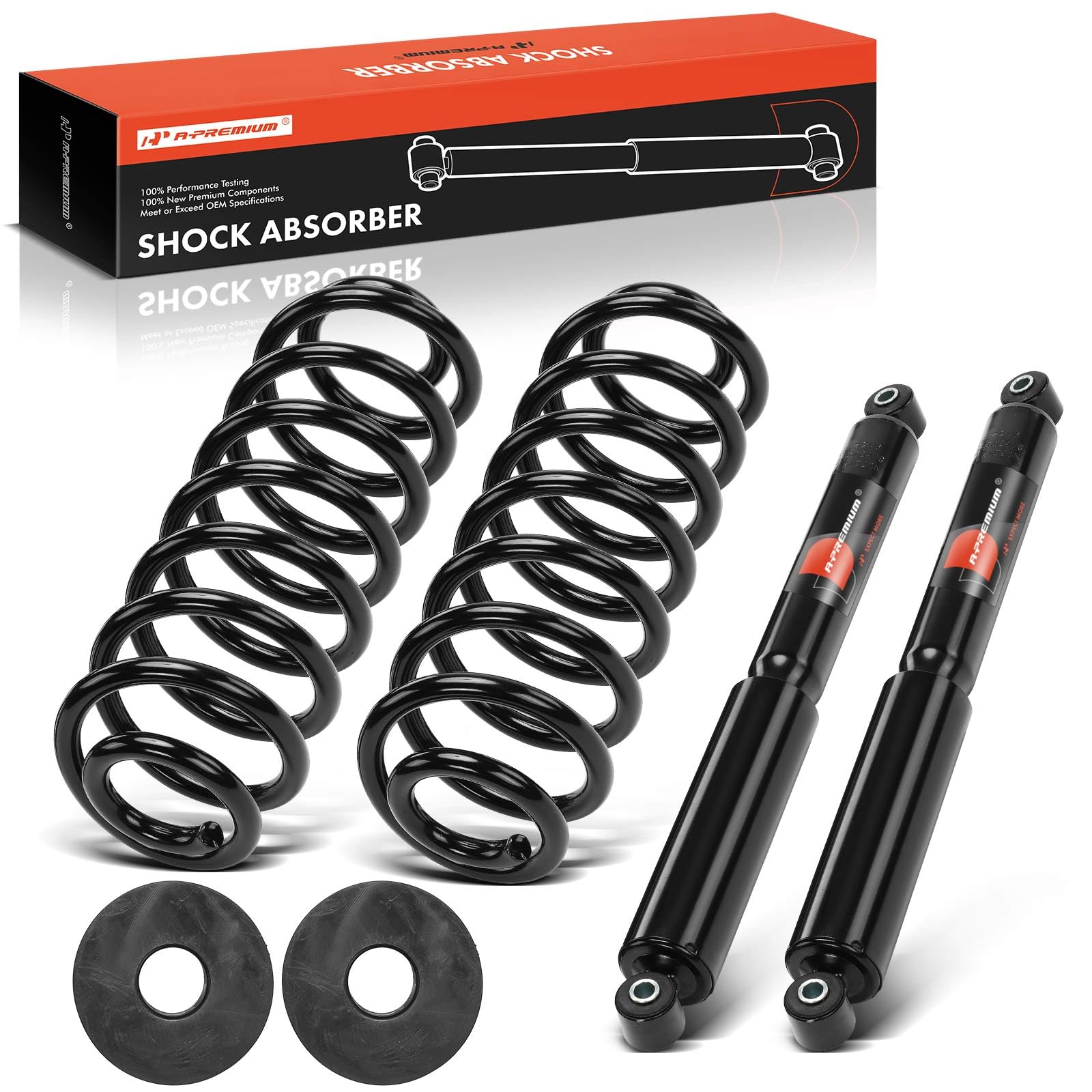 Photo 1 of A-Premium Rear Pair (2) Air Spring to Coil Spring Conversion Kit Compatible with Ford Expedition 1997-2002 & Lincoln Navigator 1998-2002, RWD, Driver and Passenger Side