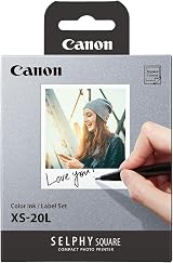 Canon SELPHY XS-20L Ink + Paper Multipack 1 Cartridge 20 Sheets 72x85mm