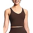 THE GYM PEOPLE Womens' Sports Bra Longline Wirefree Padded with Medium Support