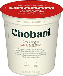 Chobani® Whole Milk Plain Greek Yogurt 32oz