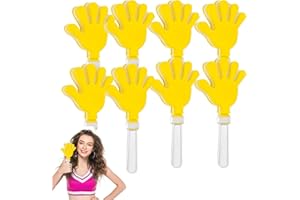 8 Pcs Hand Clappers 7.5 Inch Noise Makers Party Favors Plastic Clapper Sporting Events Cheers for Football Basketball Birthda
