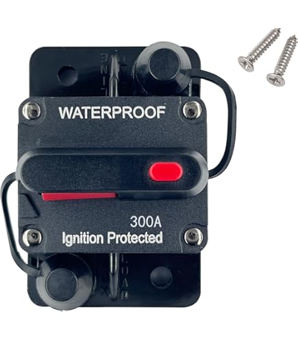 Amp Circuit Breaker - 12V-24V Car Protection Audio Inline Circuit Breaker Fuse Holder, Inline Fuse Block For Car Audio Solar Inverter System Protection(20A