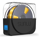 SUNLU Filament Dryer Box 2026 New Upgrade S1 Plus, Black | Fan Design, Keeps 1.75 2.85 3.00mm Filament Dry, Compatible with PLA PETG ABS, Filament Storage &amp; Dehydrator