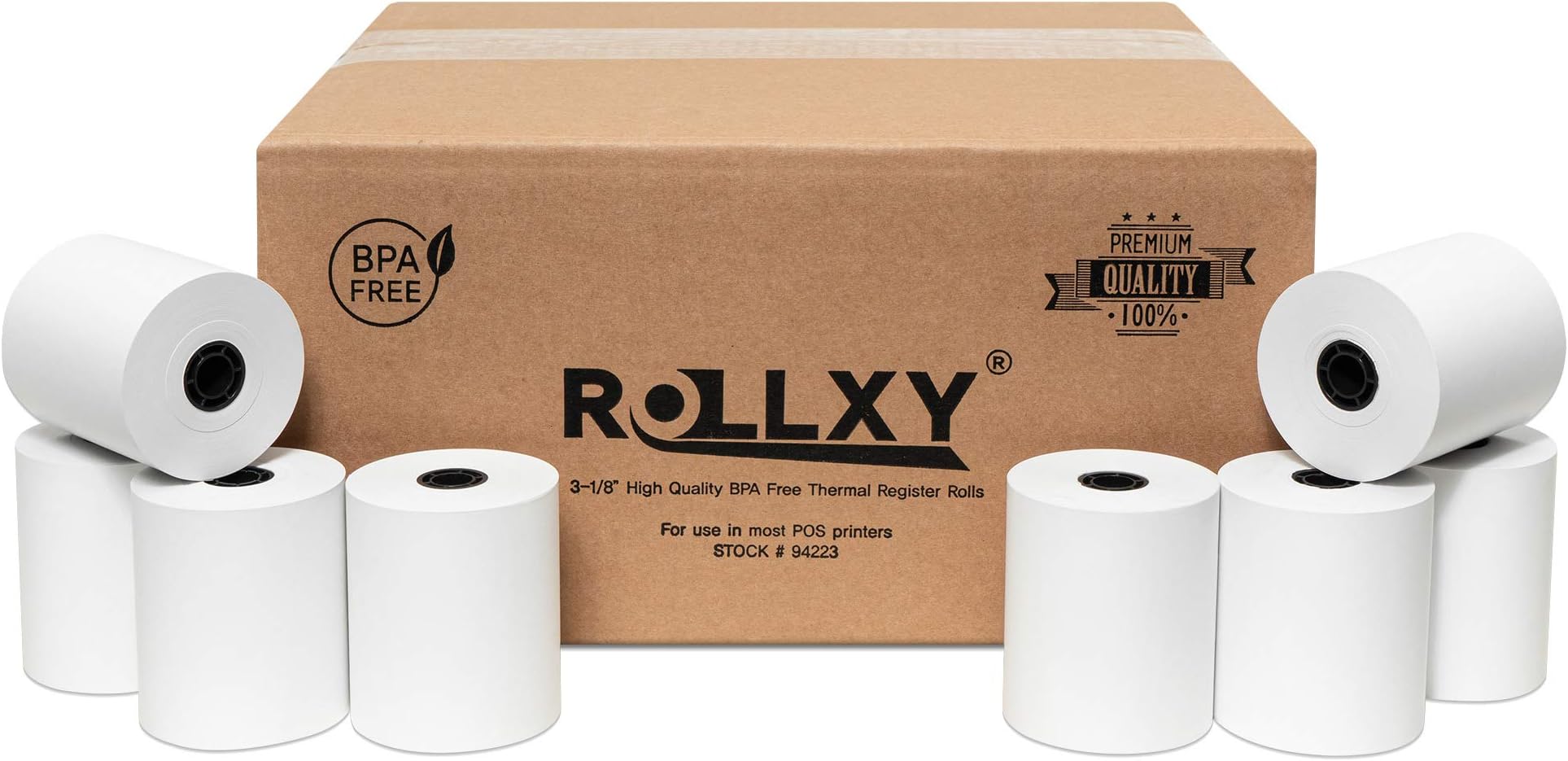 (100 Rolls) PosPaperRoll BPA FREE Thermal Paper - 3-1/8 x 230 Feet (Star TSP100)