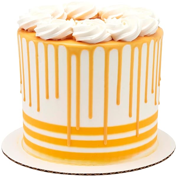 DECOPAC CAKE DRIP, YELLOW COLOR, VANILLA FLAVOR, MATTE LIKE CHOCOLATE, 6.35 OZ