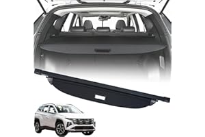 Lilvduybz Cargo Cover Compatible with Hyundai Tucson 2022-2025, Easy to Clean Retractable Rear Trunk Security Cover Shielding