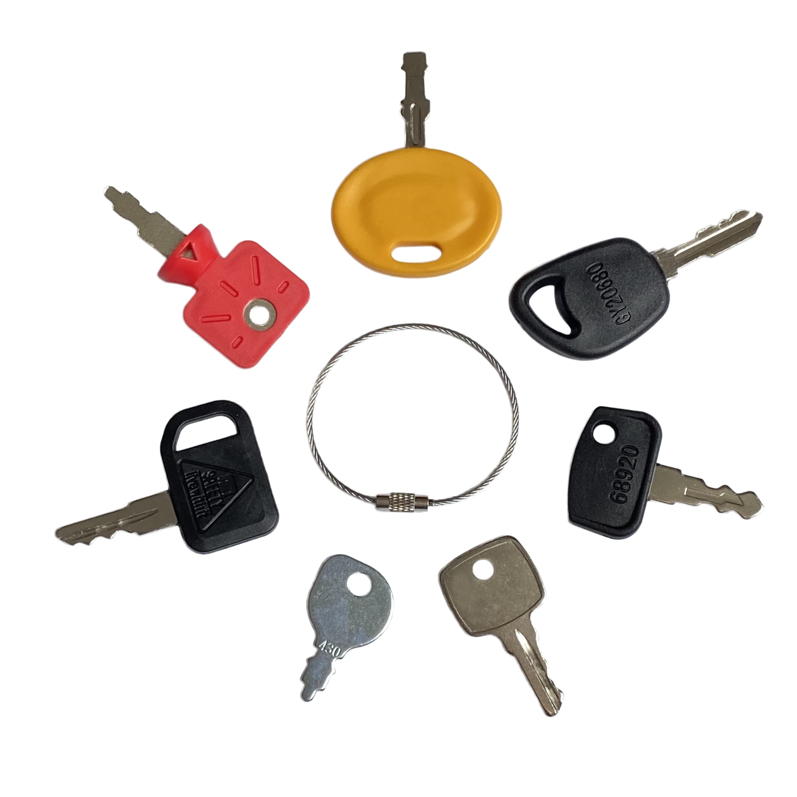 Photo 1 of (7) Lawn Mower Key Set for Honda,John Deere,Husqvarna,Toro,Ariens,Gravely,Wright,Simplicity,Snapper,Exmark,Scag,Craftsman,Kubota,Troy-Bilt,Craftsman,Murray,Cub Cadet,MTD,Ferris,Dixie Chopper