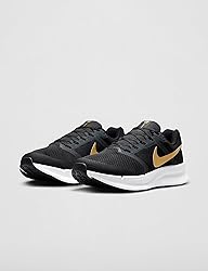 Nike Men's Run Swift 3 Sneaker, Black/Metallic