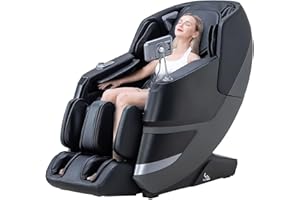 MassaMAX MT339 2026 4D Massage Chair, Full Body Zero Gravity Recliner with SL-Track, Body Scan, Graphene Heating, Deep Yoga Stretch, Foot Rollers & Hands-Free Voice Control (Deep Black)