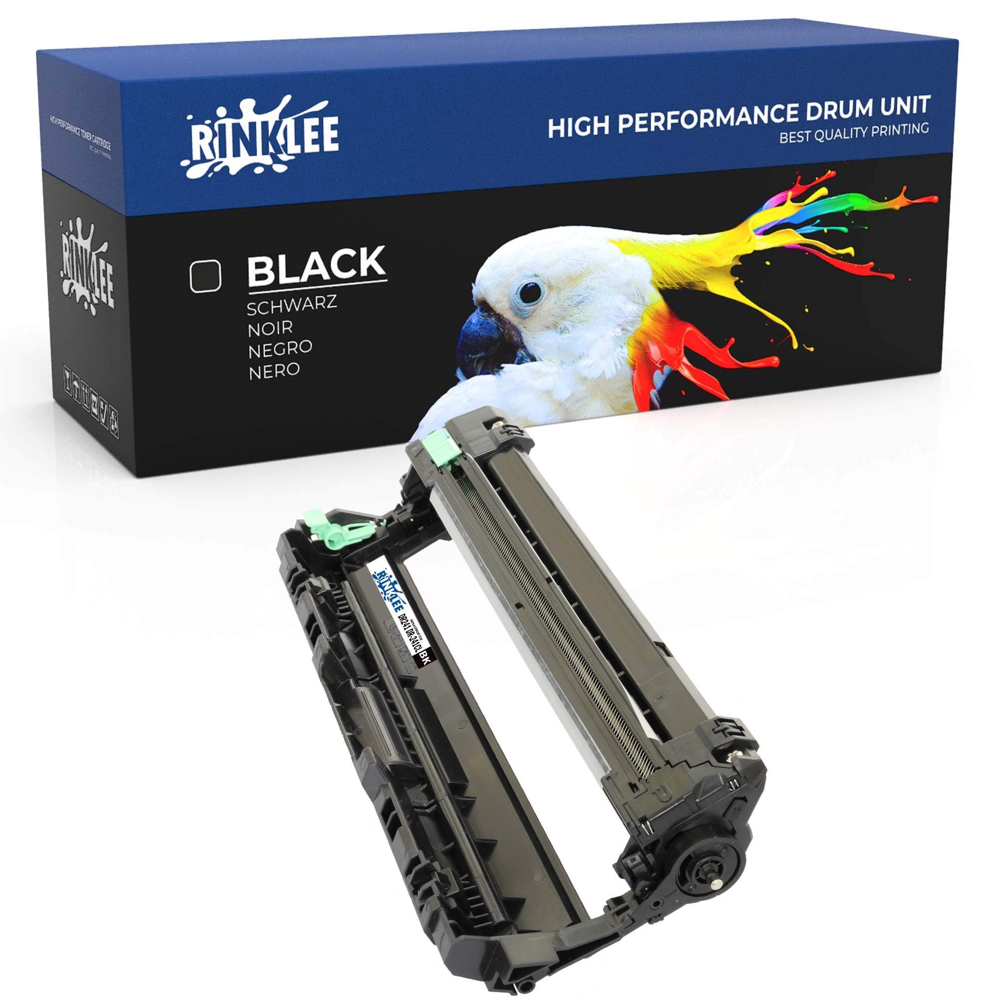 RINKLEE DR241 DR-241CL Drum Unit Compatible with Brother DCP-9015CDW DCP-9020CDW MFC-9140CDN MFC-9330CDW MFC-9340CDW HL-3140CW HL-3150CDW HL-3170CDW | High Yield 15000 Pages | BLACK