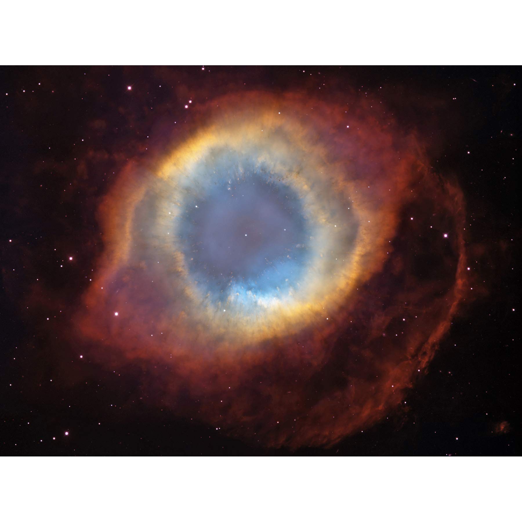 Wee Blue Coo Hubble Space Telescope View Of The Helix Nebula Art Canvas Print
